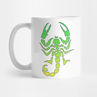 Green Gradient Tattoo Scorpio Mug